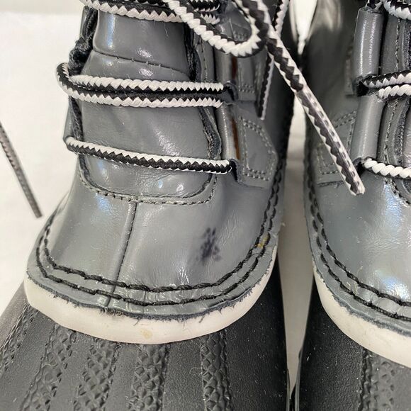 Sorel Gray Out N About Waterproof Rain Duck Boot Womens 6 - Picture 4 of 9